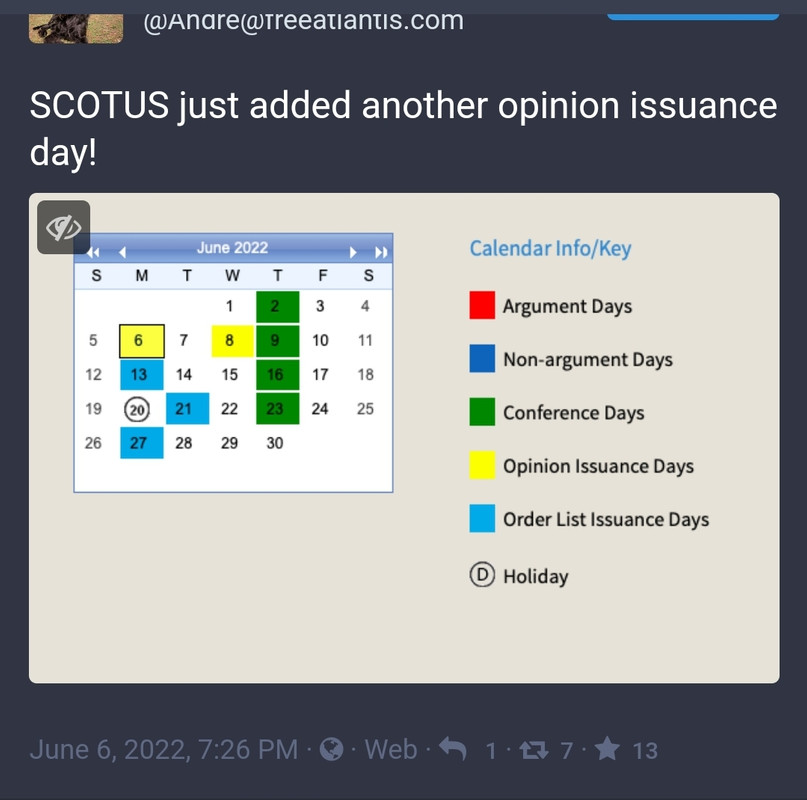 SCOTUS Decision Issuance Day Added to Calendar for June 8 Political Talk SCOTUS Decision Issuance Day Added to Calendar for June 8 Political Talk