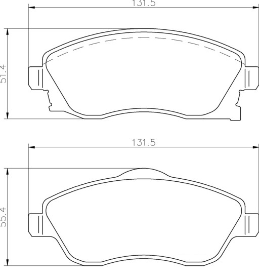 Ceramic Front Brake Pad Set Ceramic Front Brake Pad Set