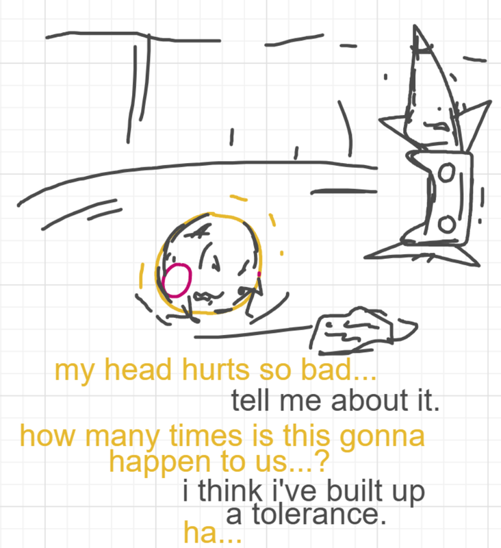A panel from The Prime Number Few, episode eight of the Board Boards object show by Furretwalk/WalkingFurret.