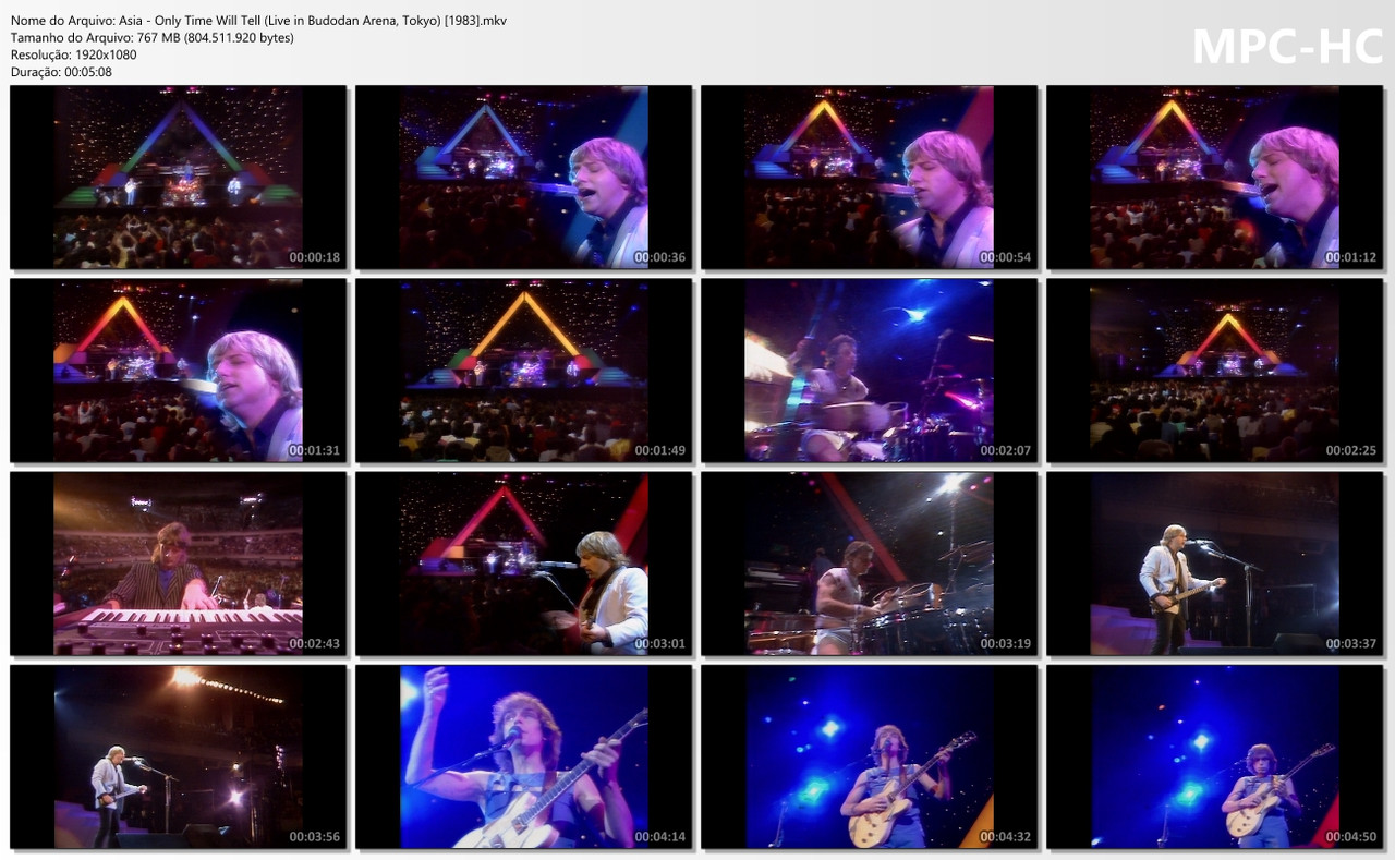 Asia - Only Time Will Tell (Live in Budodan Arena, Tokyo) (BDrip 1080p) [06.12.1983]