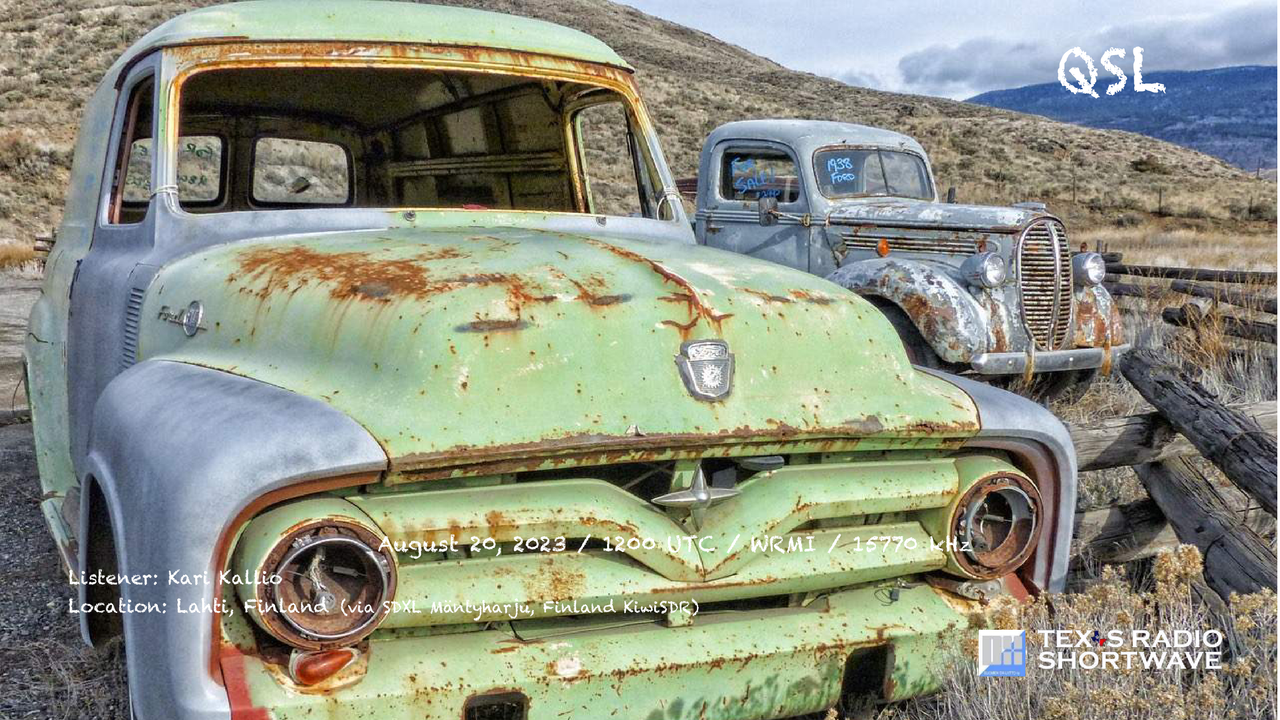 TRSW - Ford Trucks (15770 kHz) QSL_WRMI - Kallio-1
