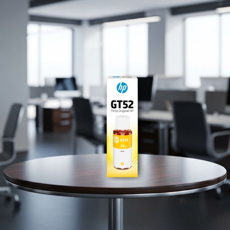 Garrafa De Tinta Hp Gt52 Amarelo