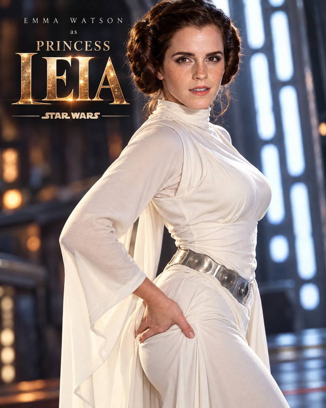 Emma Watson Princess Leia
