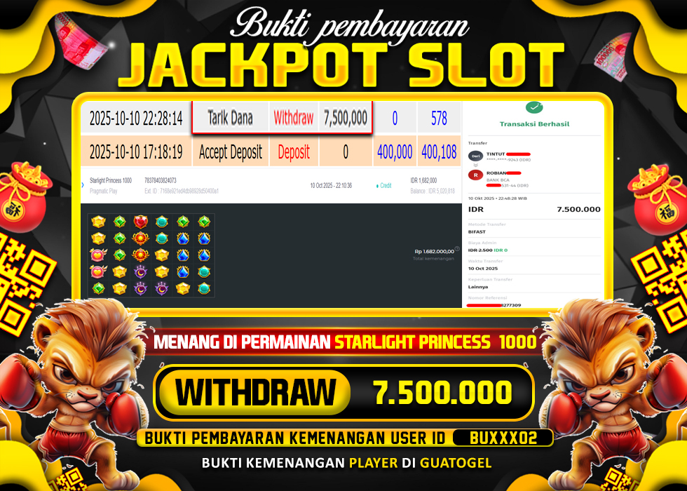 BUKTI JACKPOT LUNAS GUATOGEL
