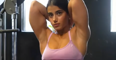 Sara Saffari Showing Off Abs at Gym Gets Bra Ripped Off Perfect Cute Boobs Fully Exposed
