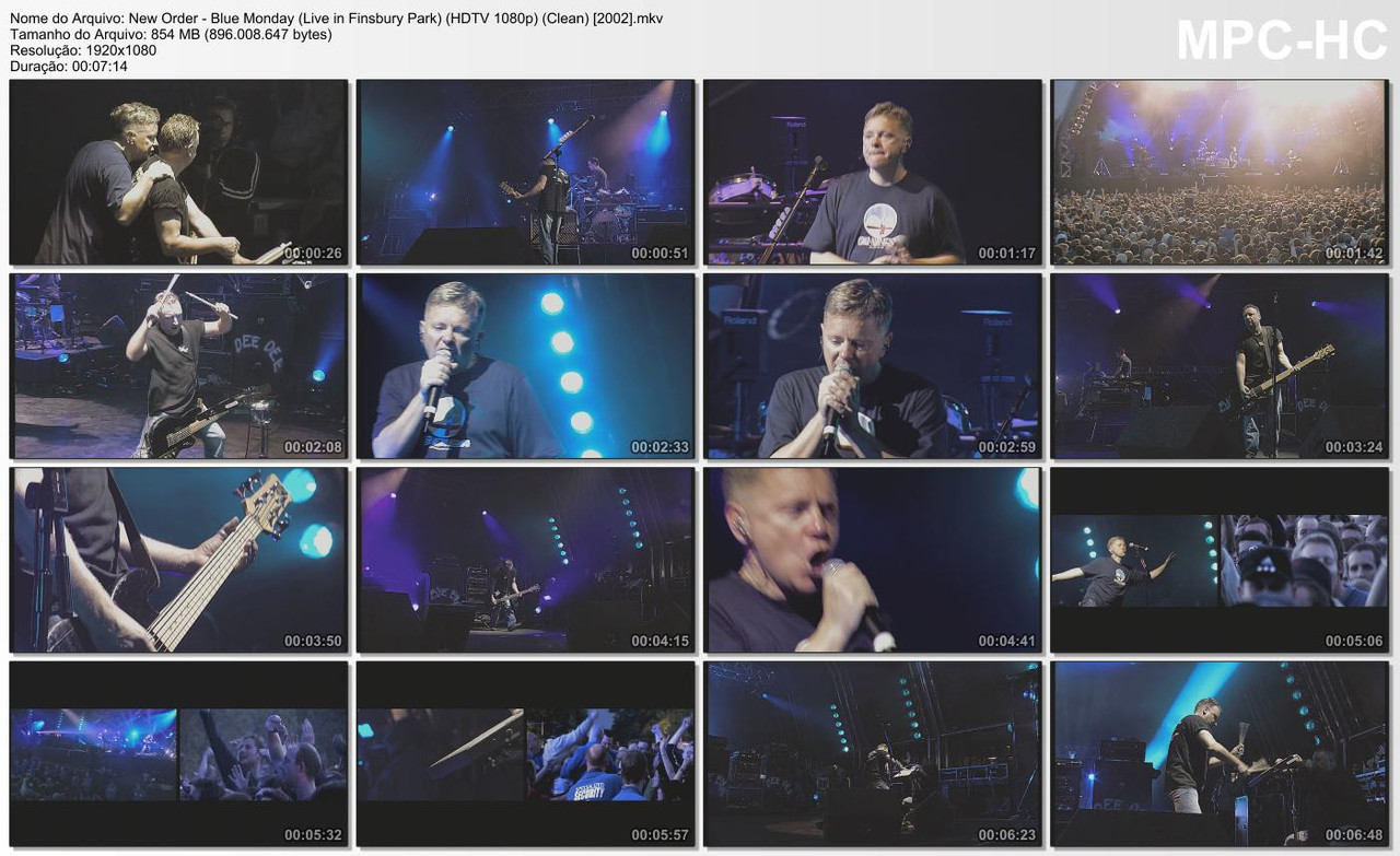 New Order - Blue Monday (Live in Finsbury Park) (HDTV 1080p) (Clean) [2002]
