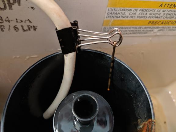 Kohler Toilet Refill Tube Pops Out