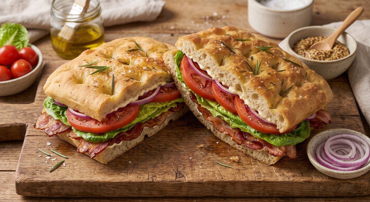 Focaccia Bacon And Mozzarella
