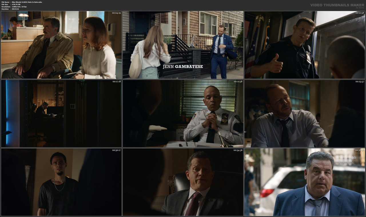 Blue Bloods S12E01 Hate Is Hate.mkv