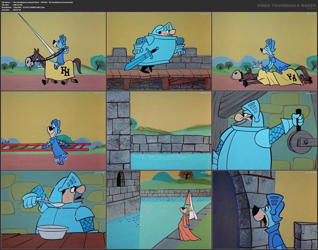 The Huckleberry Hound Show - S01E04 - Sir Huckleberry Hound.mkv