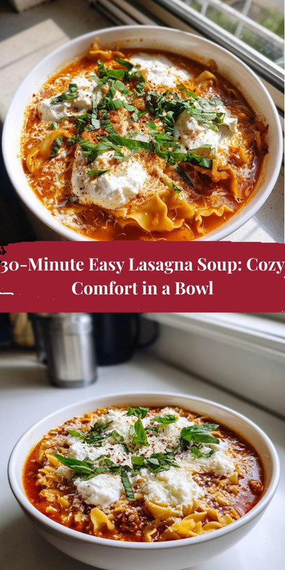 11 30 Minute Easy Lasagna Soup Cozy Comfort in a Bowl