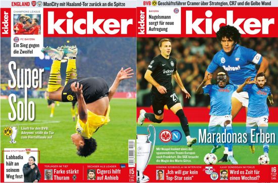Cover: Kicker Sportmagazin No 15+16 vom 16  + 20  Februar 2023