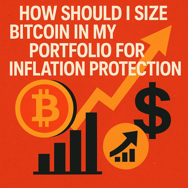 How should I size Bitcoin in my portfolio for inflation protection