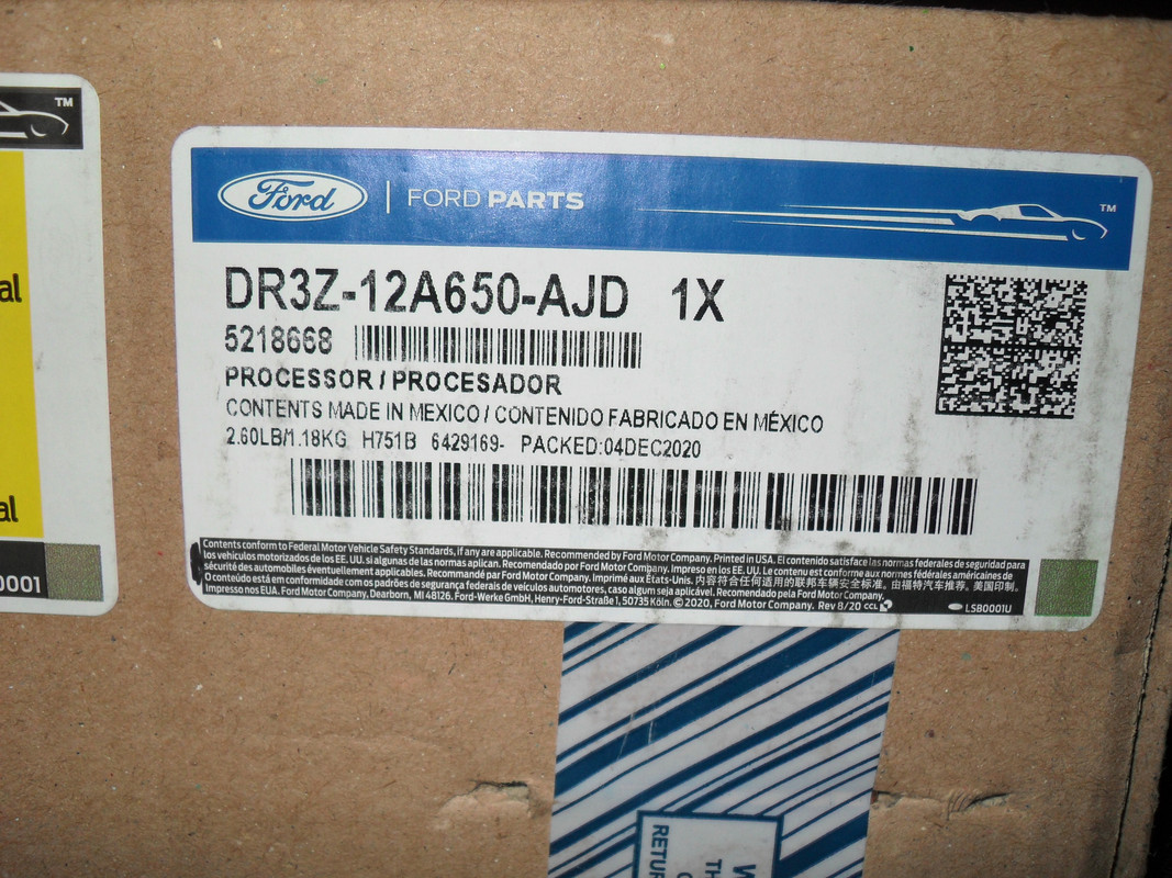 2014 GT500 spare PCM 003