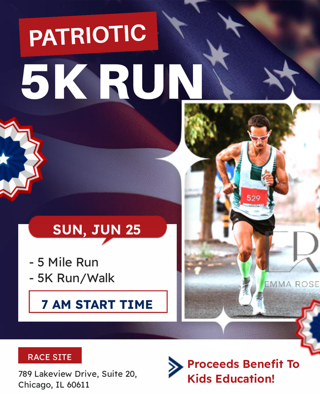 Patriotic 5K Run Flyer