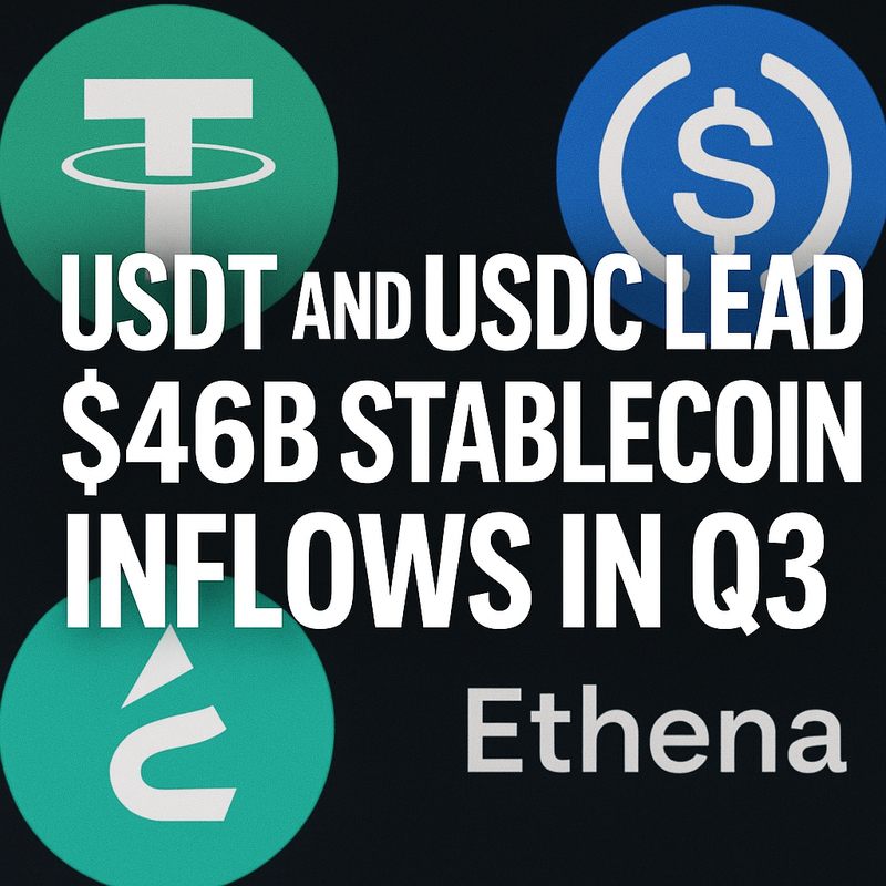USDT and USDC Lead $46B Stablecoin Inflows in Q3 as Demand Surges