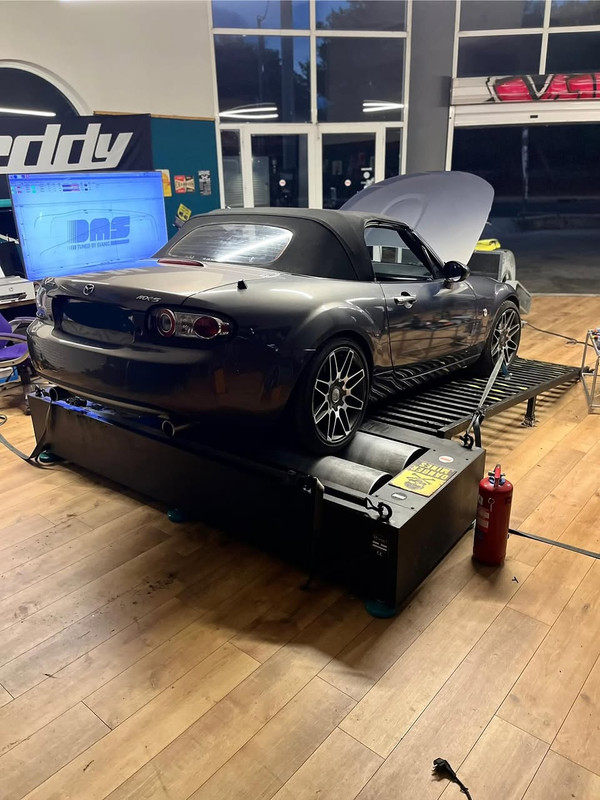 Mazda MX-5 NC1 1.8 dyno graph 146hp DMS Tuned