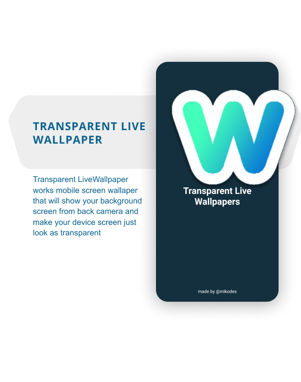 Transparent Live Wallpaper -  Android App - 3