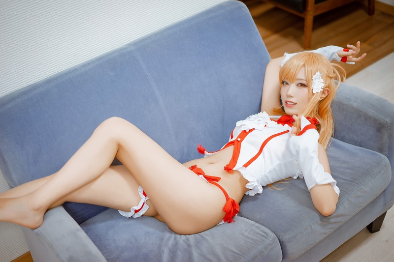 切切Celia 亚丝娜内衣 Asuna Cosplay 写真图集 93P插图9