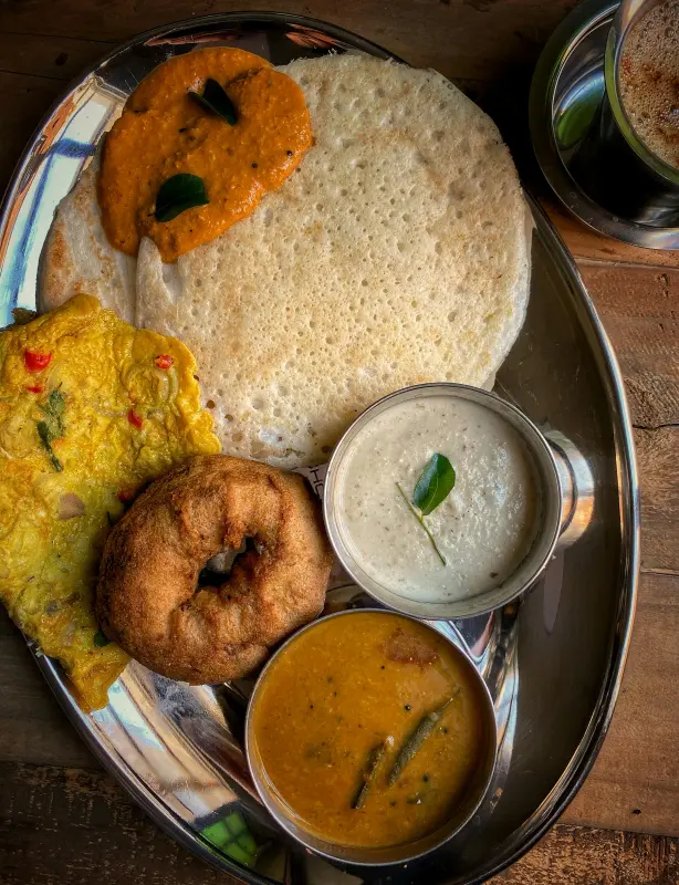 Indore Breakfast - Poha with Jalebi