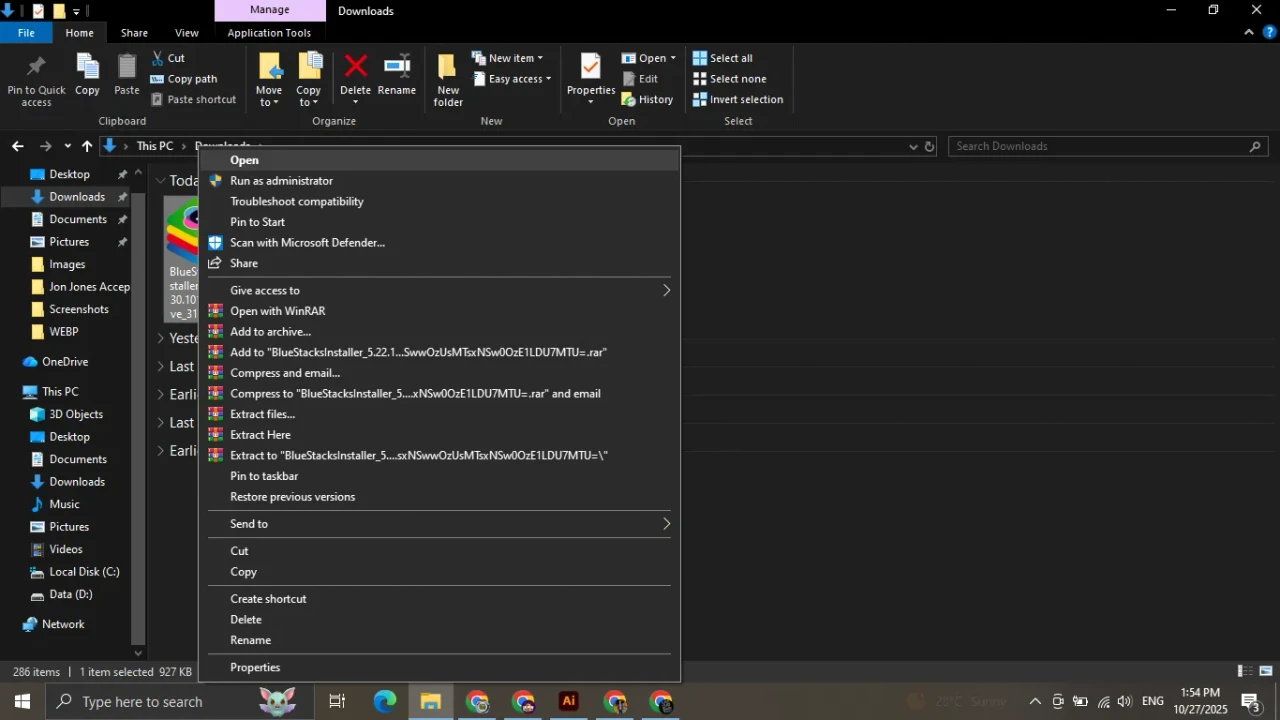 Open and Install BlueStacks Emulator on PC