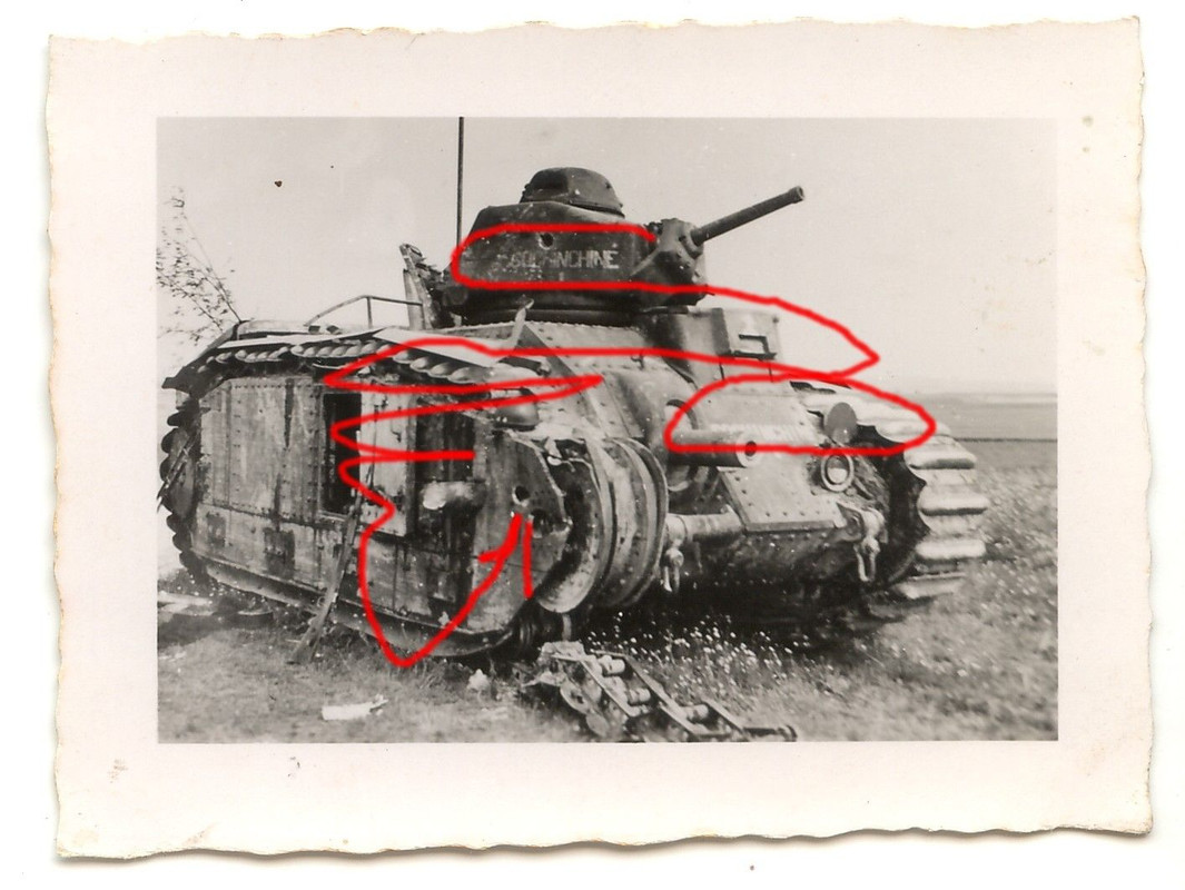Frankreich französischer Panzer Tank Char B Name