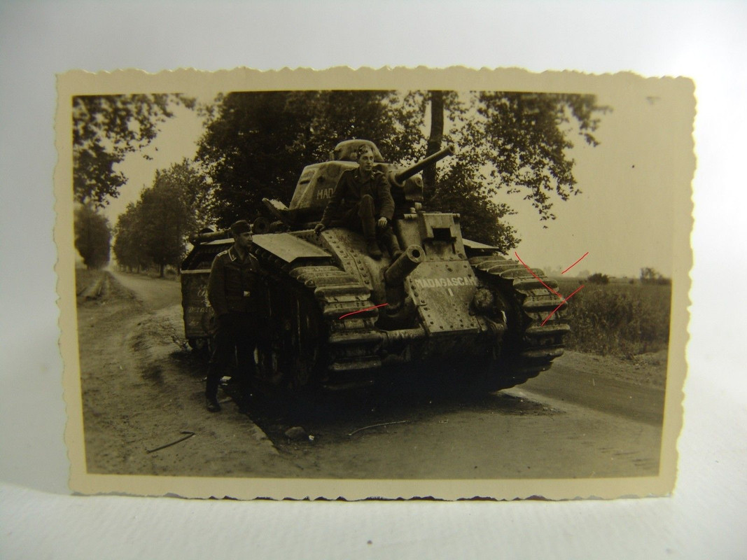 2 WK Wehrmacht Luftwaffe französischer Panzer Fr