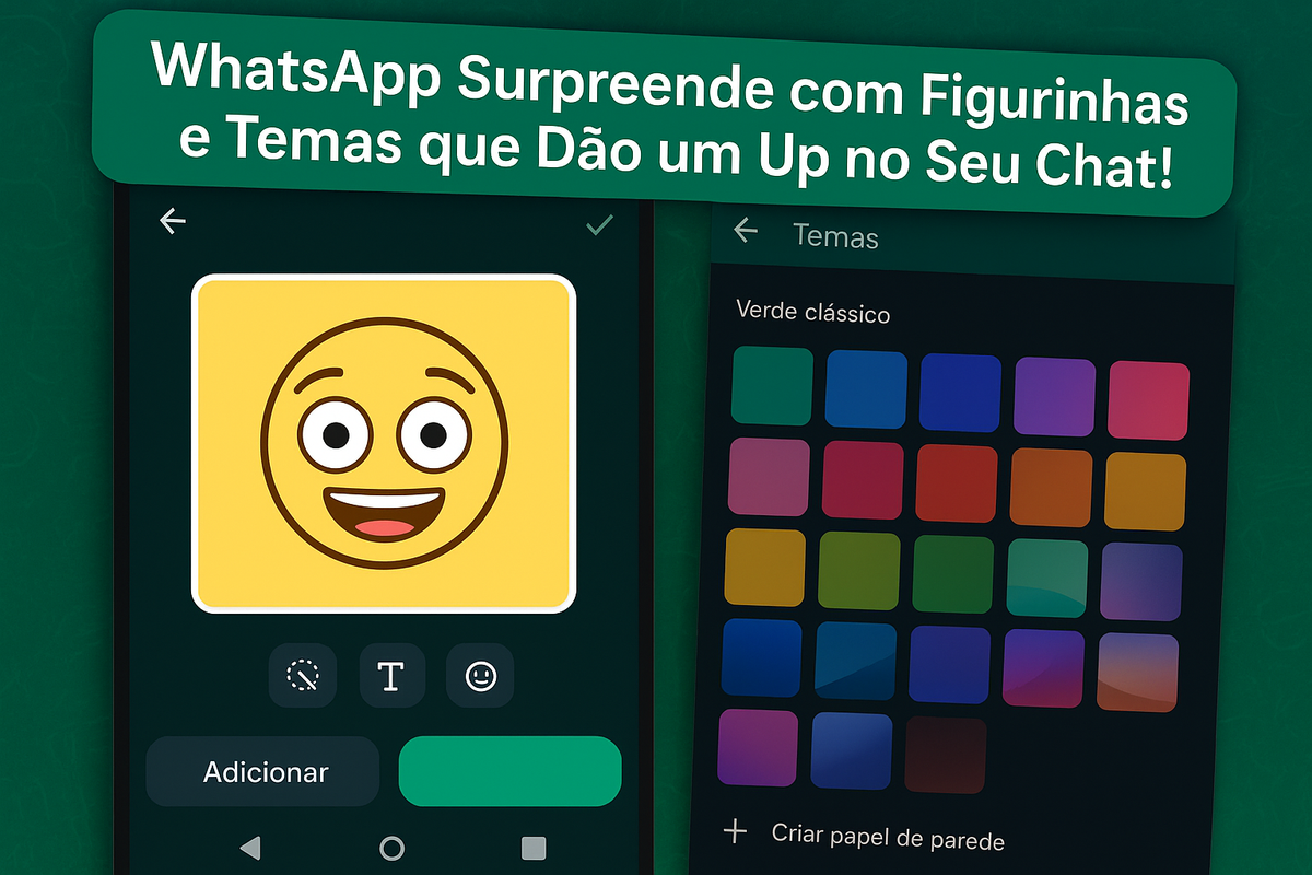 WhatsApp Surpreende com Figurinhas e Temas que Dão um Up no Seu Chat! 😲