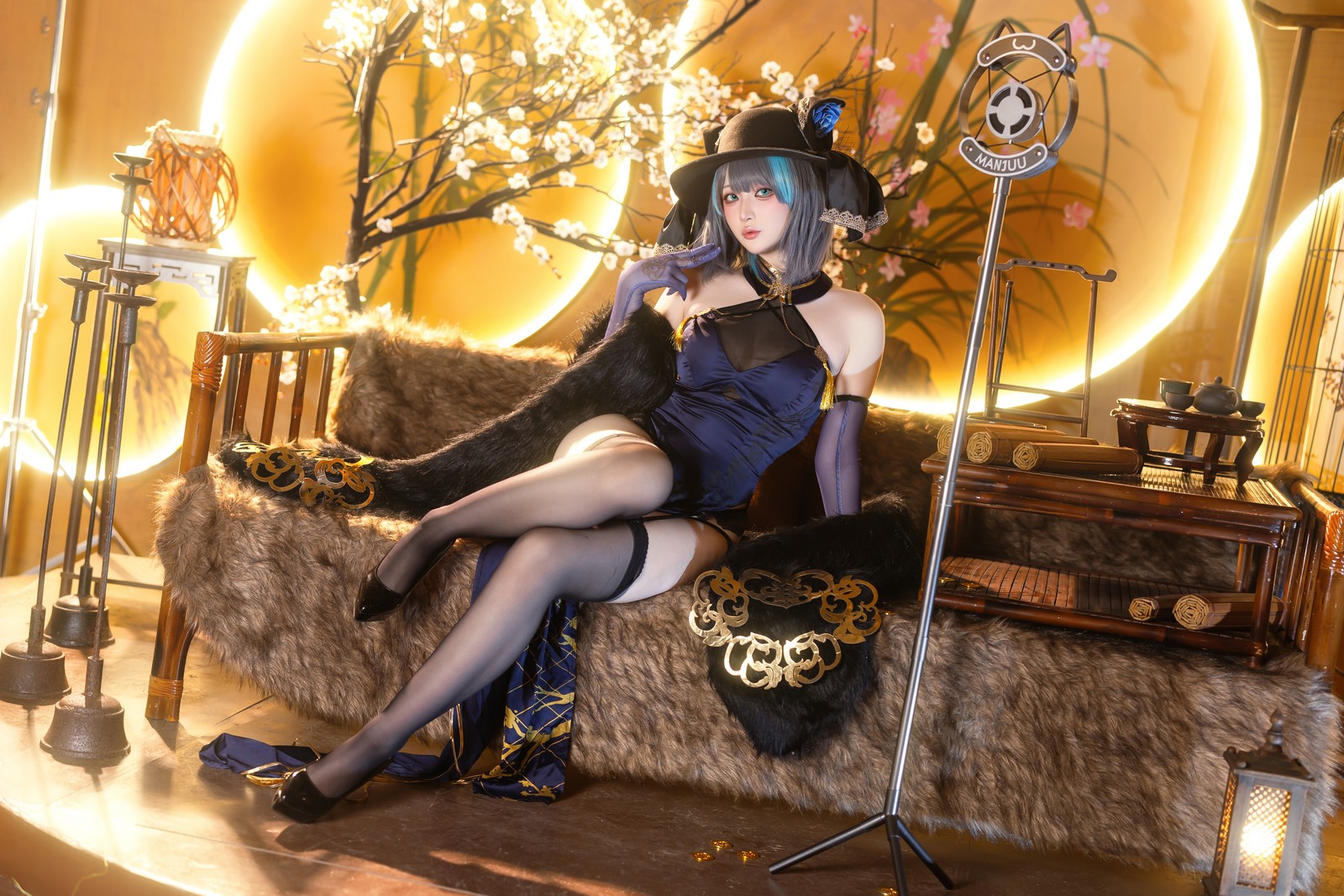 屿鱼 Yuyu 金装猫猫头 原创 Cosplay 写真集（60P｜747MB）插图4