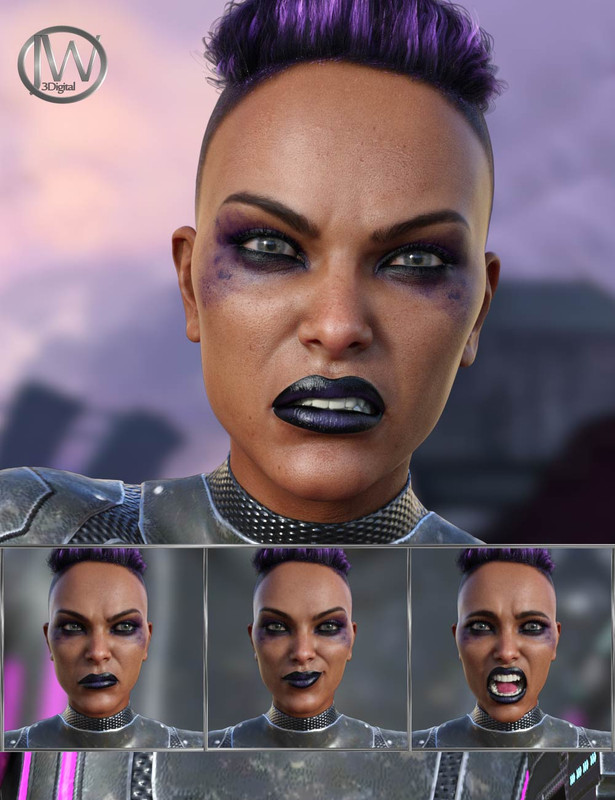 Cyber Future - Expressions for Genesis 8 Female and Millawa 8 Cyber Future - Expressions for Genesis 8 Female and Millawa 8