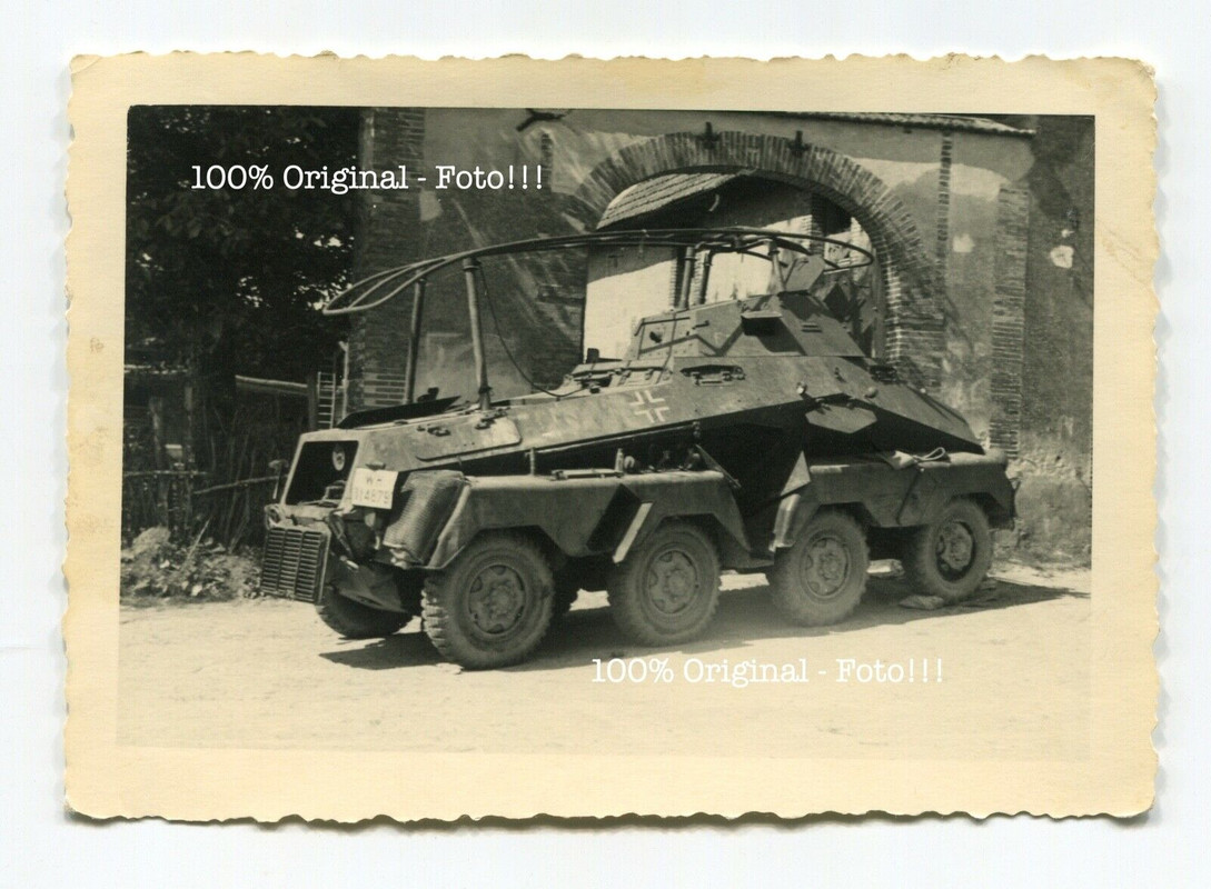Foto deutscher 8 Rad Panzer Spähpanzer SdKfz 263