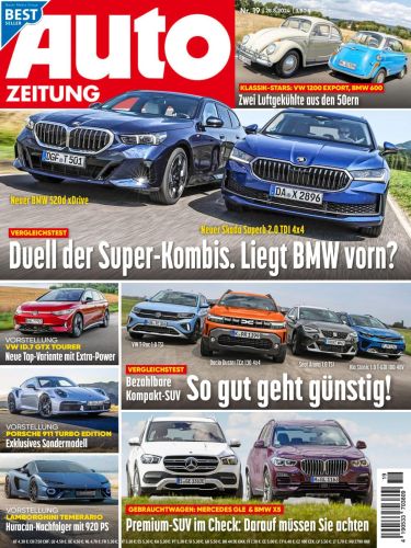 Cover: Auto Zeitung Magazin No 19 vom 28  August 2024