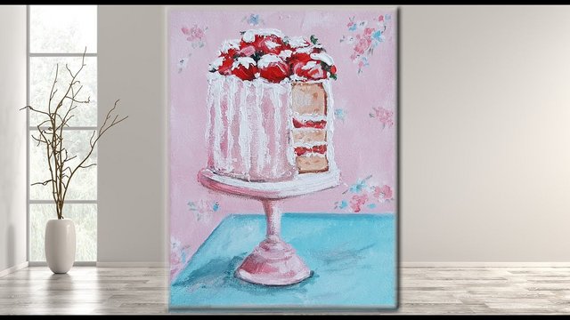 Acrylic Painting Course - Cake