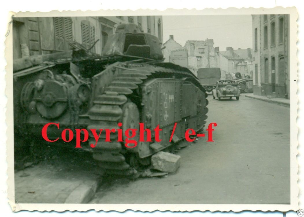 FOTO - PANZER - Französischer CHAR 1bis - mit Se