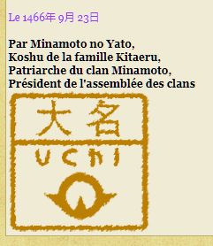 Charte du Mantoru royal d'Uchi Capture