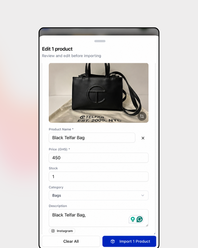 step 3 to connect your instgarm account to strawlo