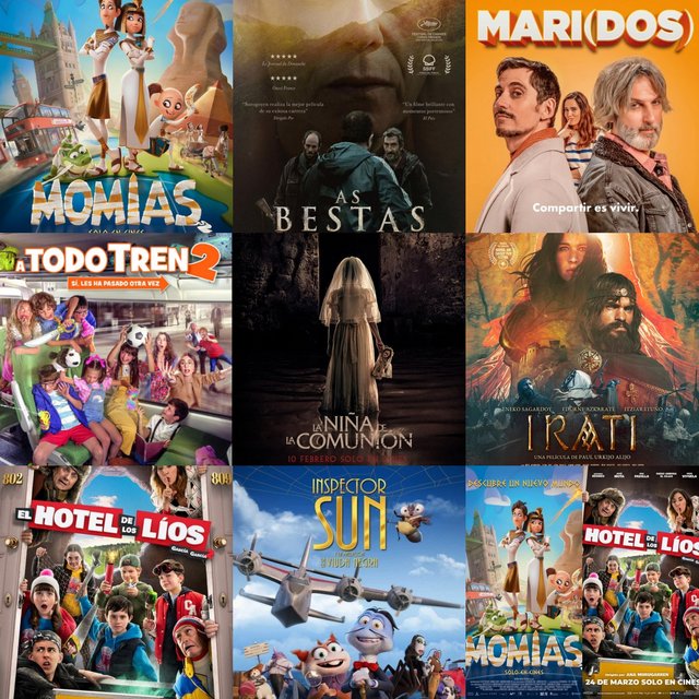 LAS 10 PELÍCULAS ESPAÑOLAS MÁS TAQUILLERAS DEL PRIMER TRIMESTRE DEL AÑO 2023