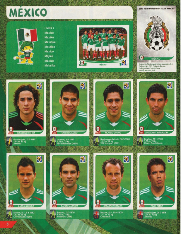 Album Panini Sudáfrica 2010-08