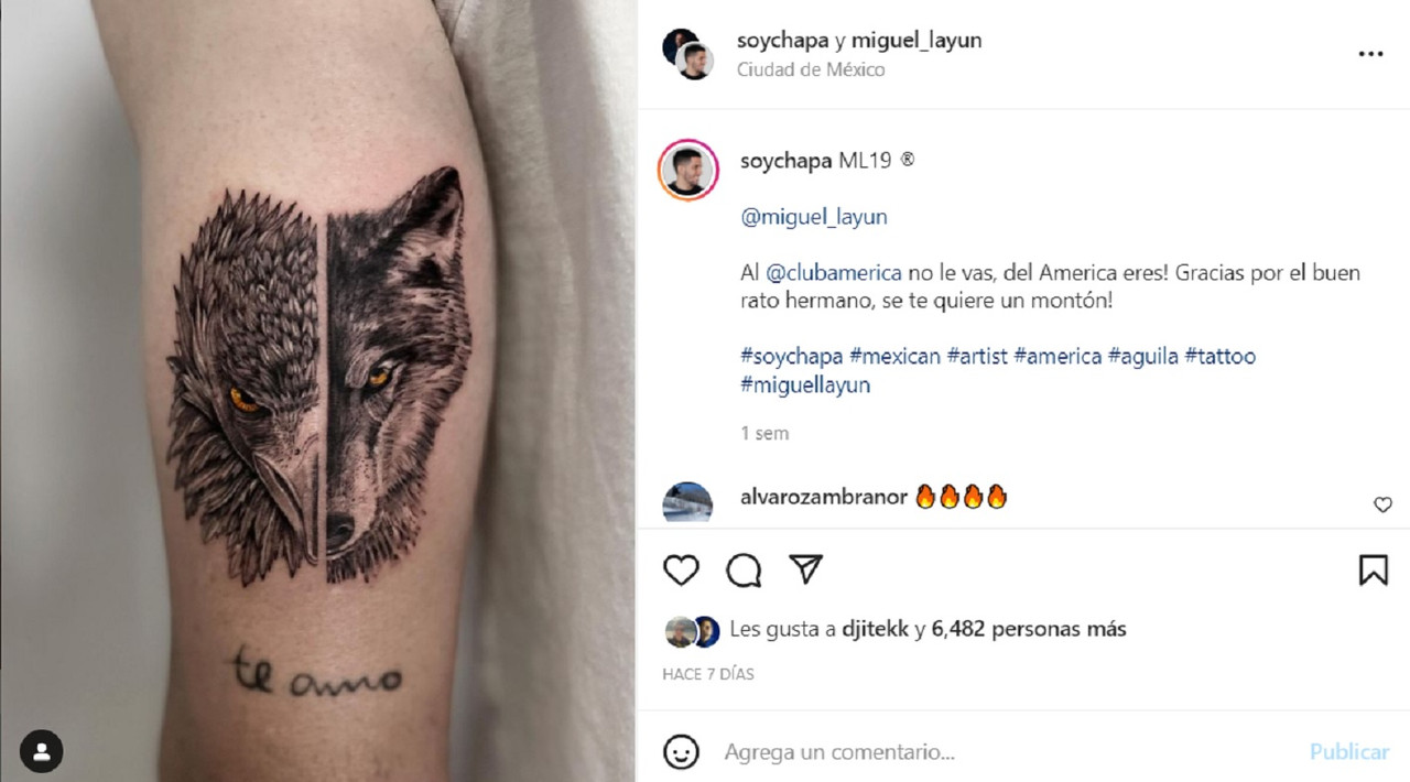 Miguel Layún se le declara al América con nuevo tatuaje ¿Hay amor?
