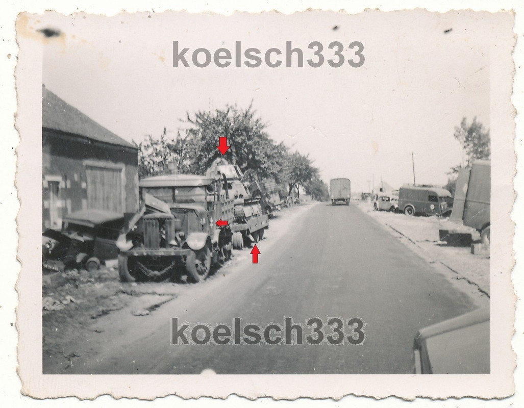 Flandern Halbketten Schlepper SOMUA Panzer Anhän