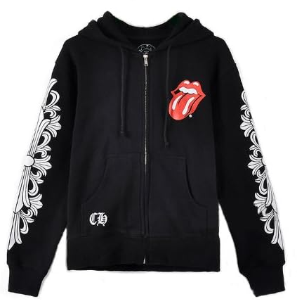 Chrome Hearts Rolling Stones Sudadera con Cremallera