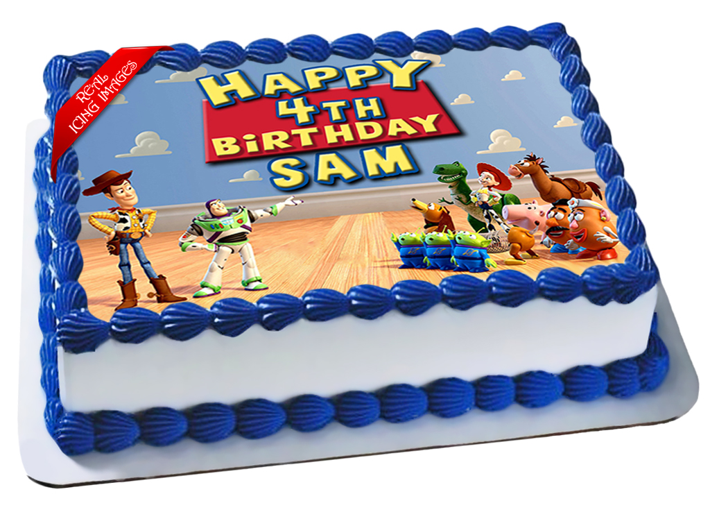 Toy Story Edible Icing Image Cake Topper Personalised Birthday