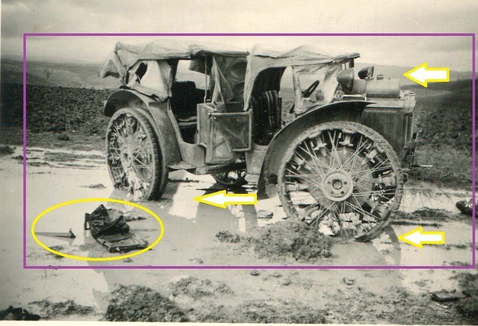 WW II Foto Frankreich Beute Stabswagen geplünder