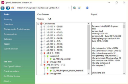 OpenGL Extension Viewer 6.1.2