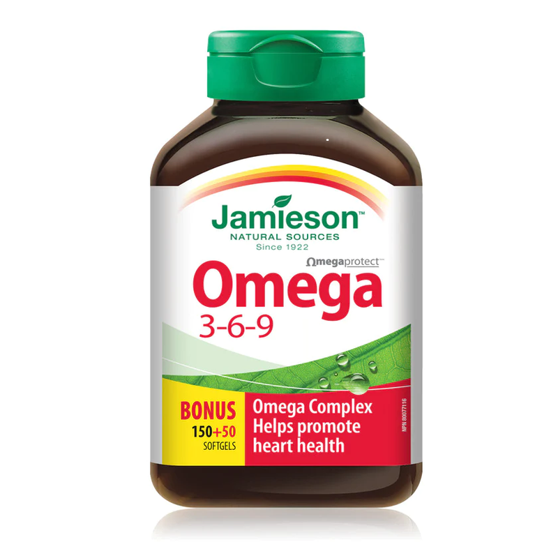 Jamieson Omega 3-6-9 1200Mg Softgels 200`S