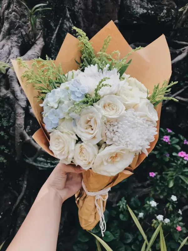 Onde comprar buquê de flores delicado em tons suaves