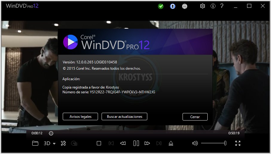 Corel WinDVD Pro 12.0.0.265 SP8 [ML/ES]