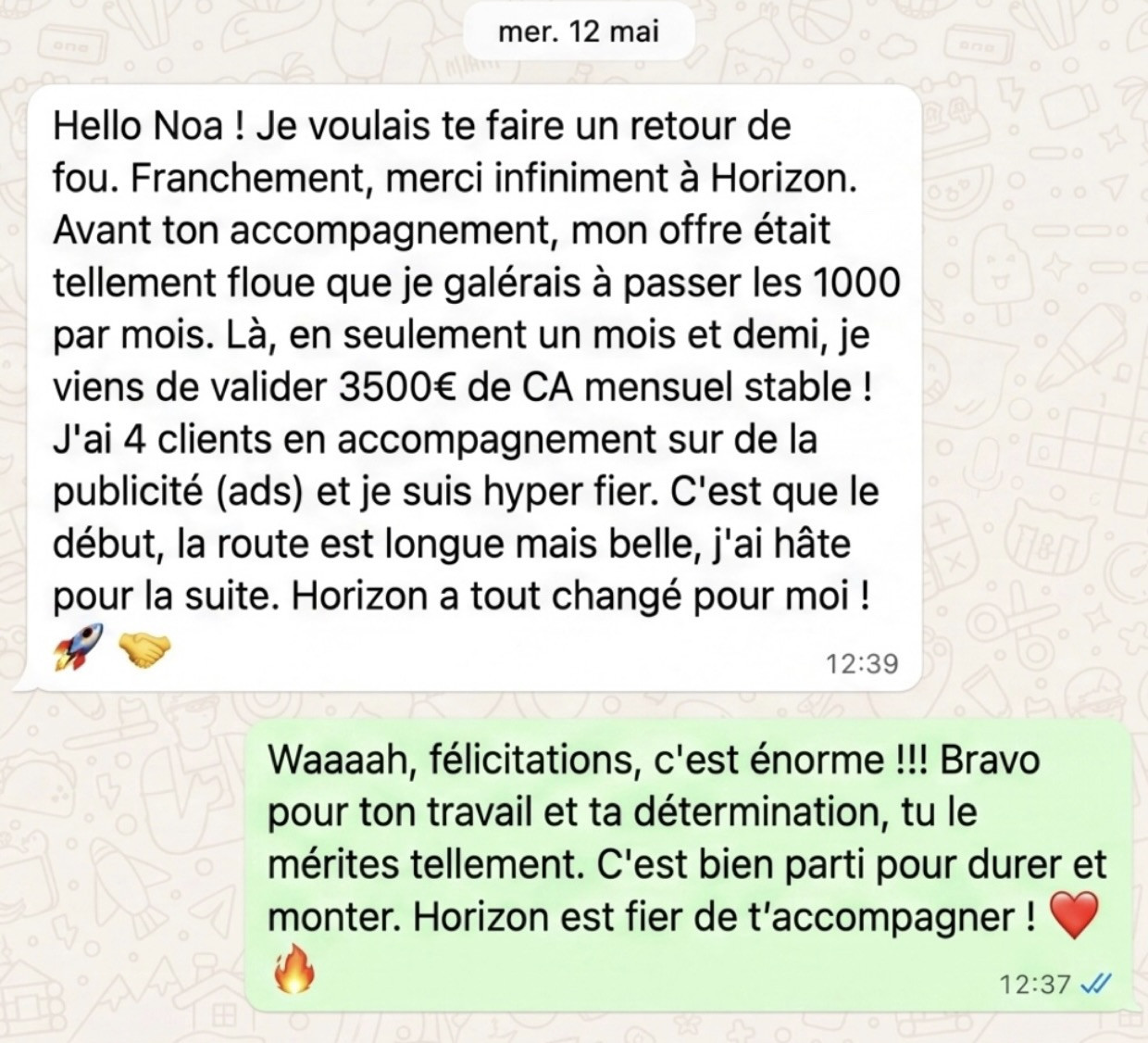 Témoignage 3 500€/mois