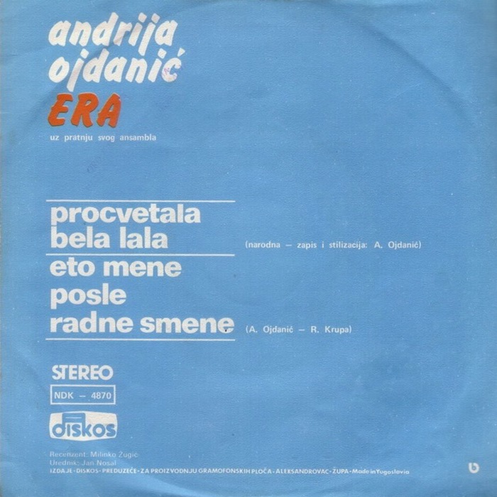 Andrija Ojdanic Era - 1979 - Procvetala bela lal