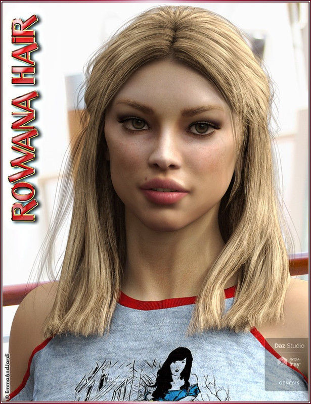 Rowana Hair For Genesis 8 Female(s)